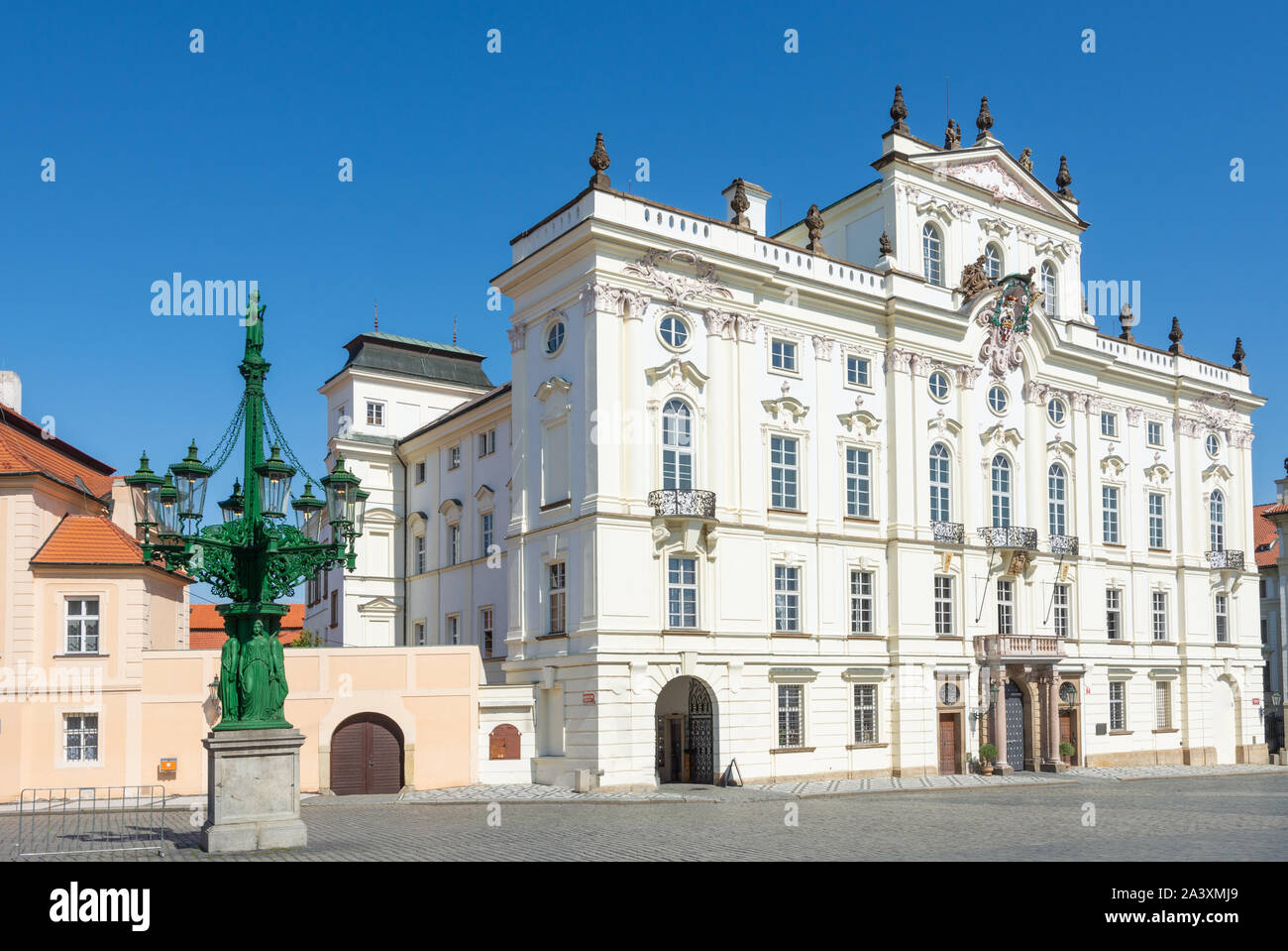 Historischen Platz am Hradschin in Prag (Tschechische Republik) Stockfoto