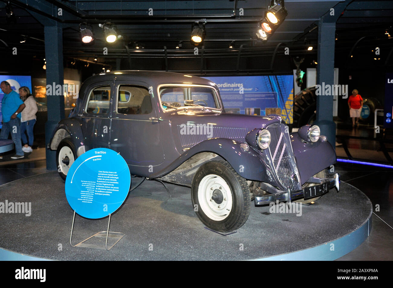 Dieser Citroen Frontantrieb wurde von Michelin als Testlabor für Reifen der Marke verwendet Stockfoto