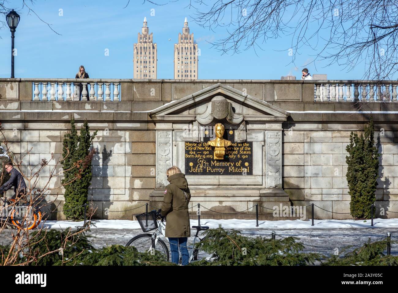 JOHN MITCHEL PURROY (1879-1918) Memorial, OBERBÜRGERMEISTER DER STADT VON 1914 BIS 1918, Manhattan, New York, United States, USA Stockfoto