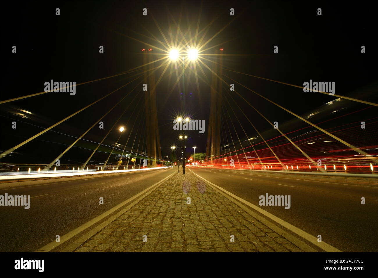 Puente de la Hispanidad en Valladolid, Castilla y Leon, Spanien Stockfoto