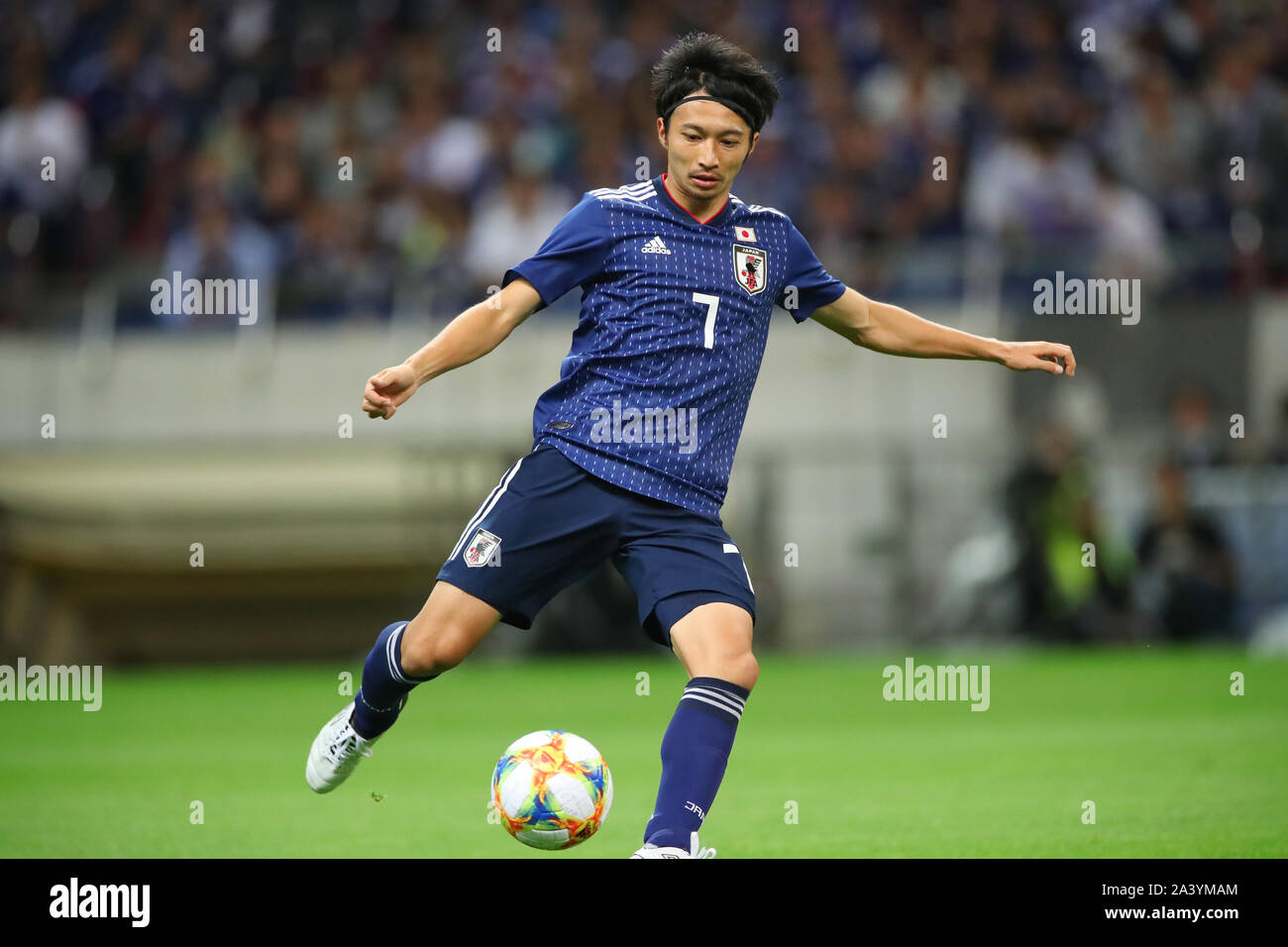 Saitama Stadion 2002, Saitama, Japan. 10 Sep, 2019. Gaku Shibasaki (JPN), 10. SEPTEMBER 2019 - Fußball: FIFA Fußball-Weltmeisterschaft Katar 2022 asiatische nähere Bestimmung zweite Runde Gruppe F Match zwischen Japan 6-0 der Mongolei in Saitama Stadion 2002, Saitama, Japan. Credit: YUTAKA/LBA SPORT/Alamy leben Nachrichten Stockfoto