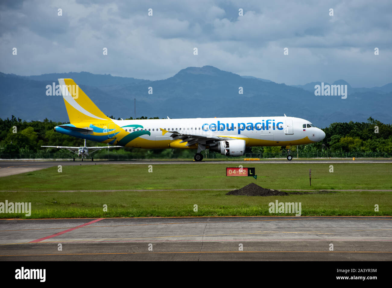 Cebu Pacific, A320 Neo, Landung, Cebu Mactan Airport Stockfoto