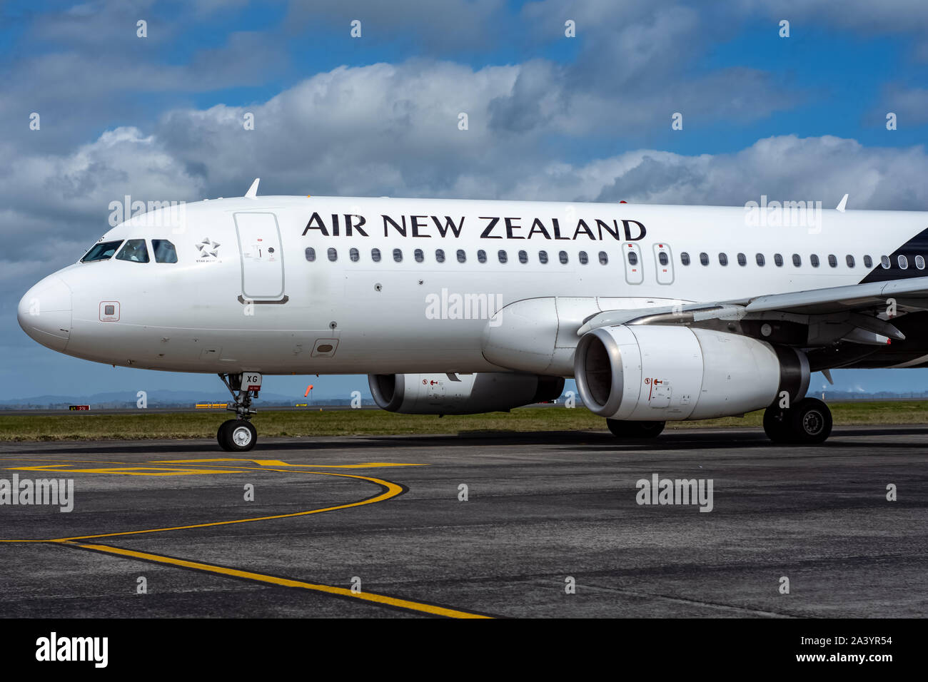 Air New Zealand, Airbus A320, an der Auckland International Airport Stockfoto