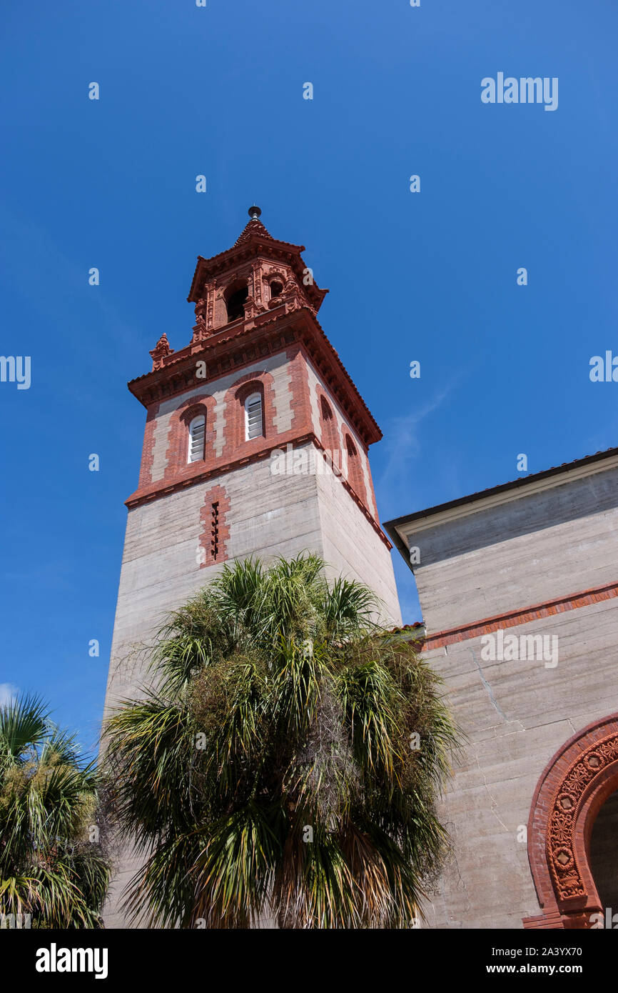 Glockenturm in Flagler College in St. Augustine, USA Stockfoto