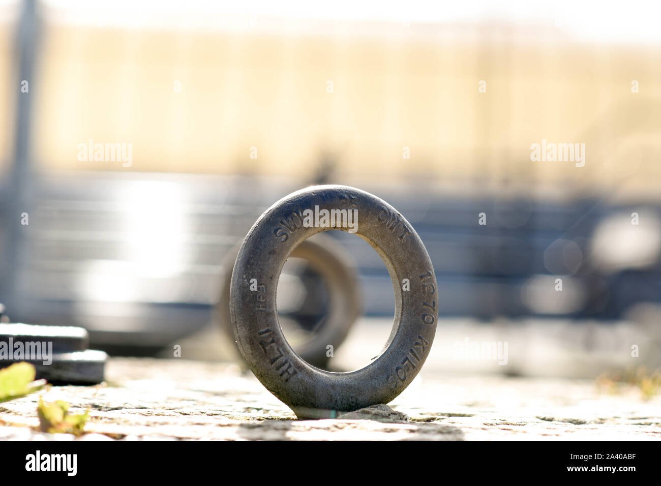 Blick durch kleine Räume Stockfoto