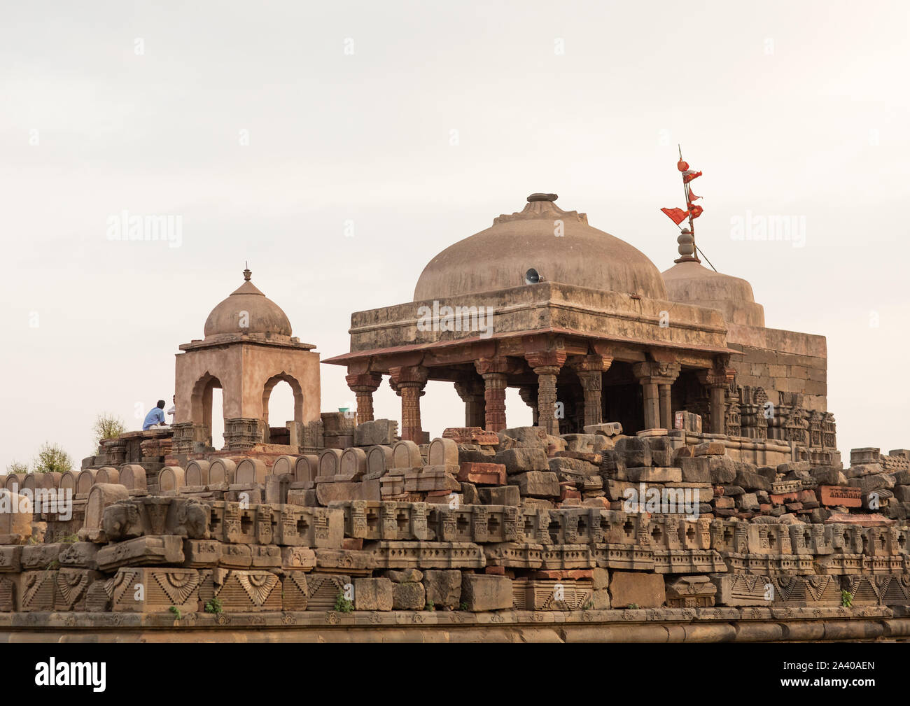 Harshat Mata Tempel, Rajasthan, Abhaneri, Indien Stockfoto