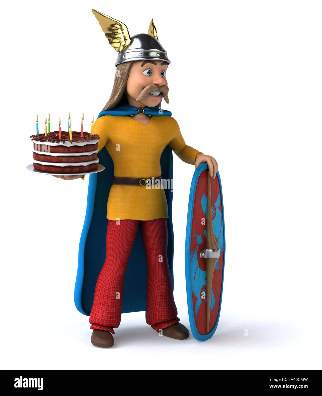 Spaß gaulois - 3D-Darstellung Stockfoto