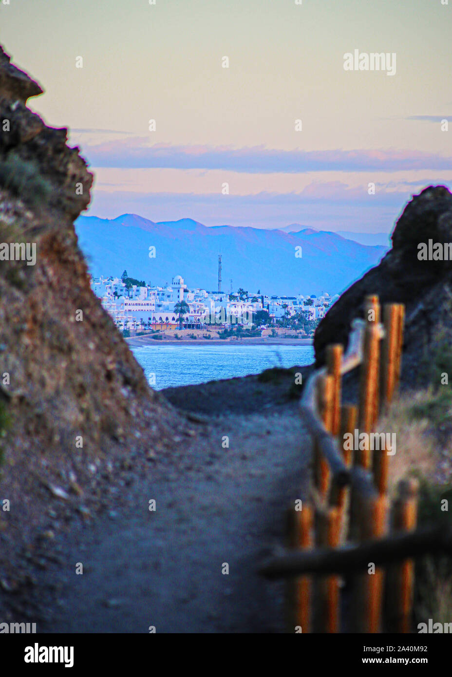 Ein Blick auf den Strand Stockfoto