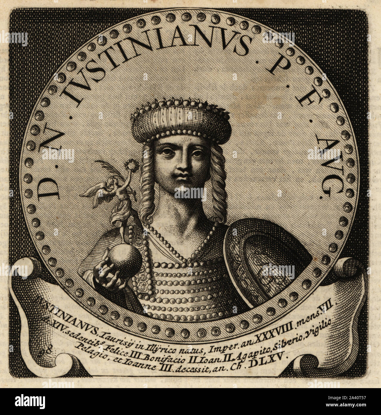 Flavius petrus sabbatius iustinianus augustus Fotos und Bildmaterial