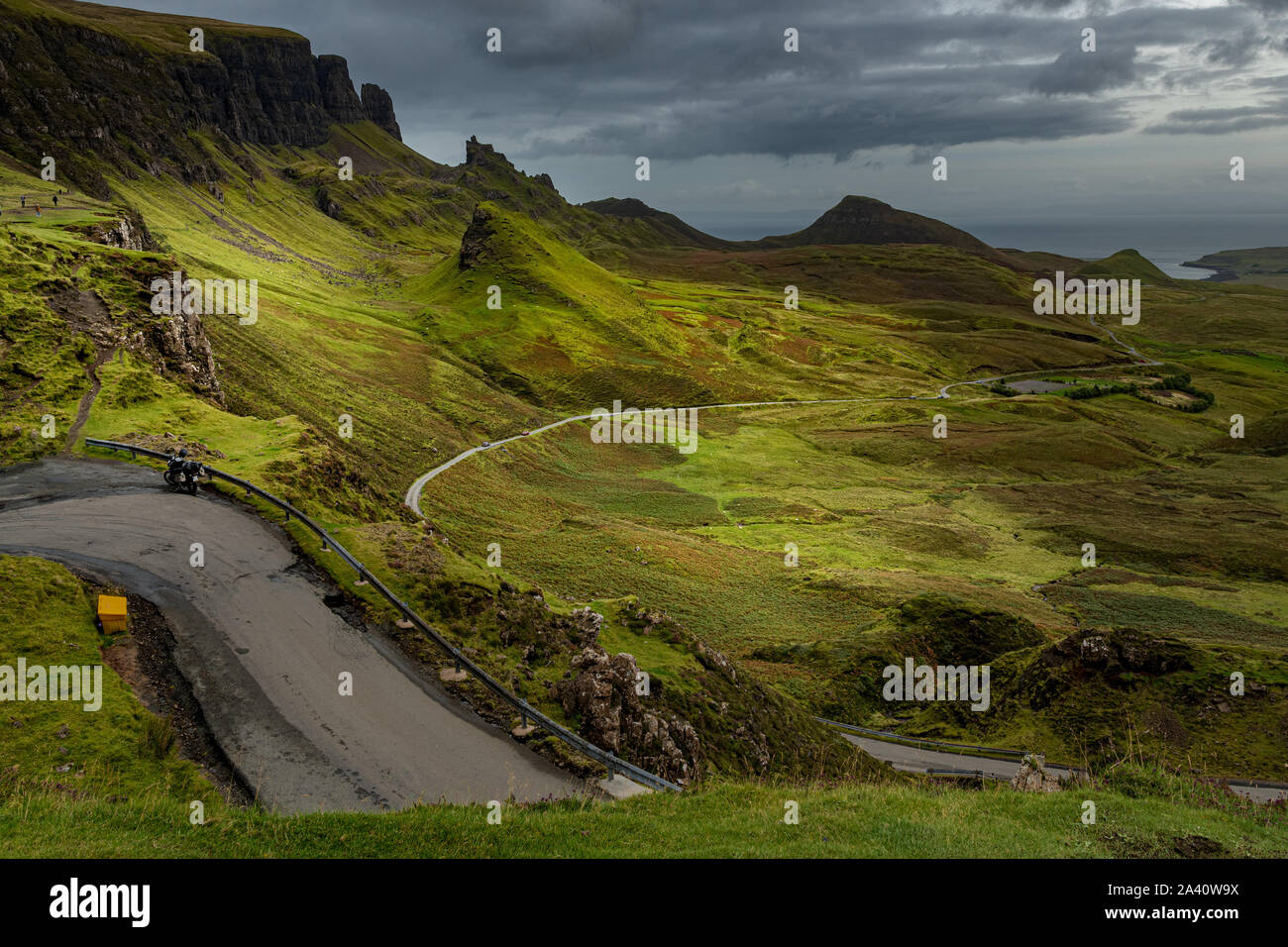 Die Quirang, Isle of Skye Stockfoto