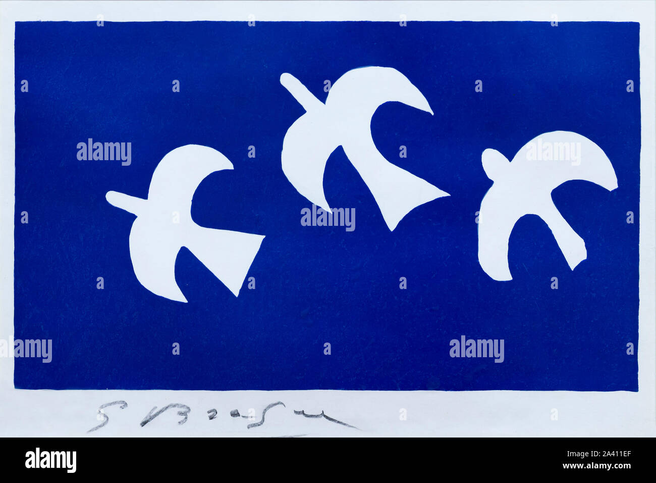 Vögel im Flug, Georges Braque, 1953-1955, Stockfoto