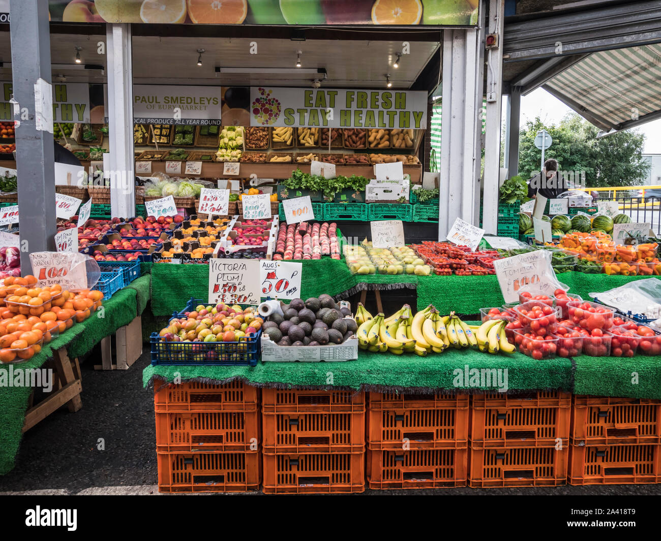 Die berühmten Bury Market in Central Lancashire Stockfoto