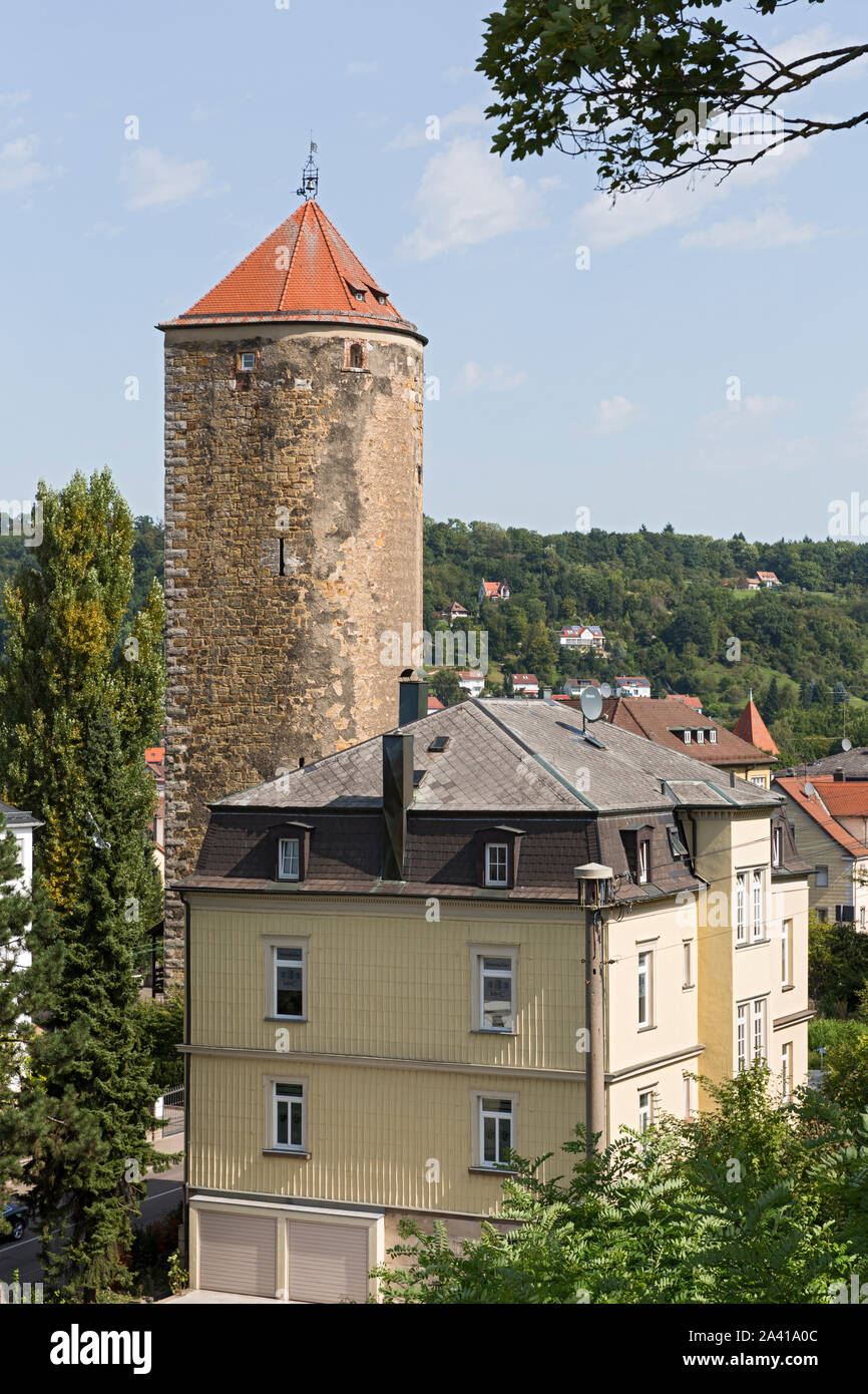 Schwäbisch Gmünd, Altstadt, Königsturm Stockfoto