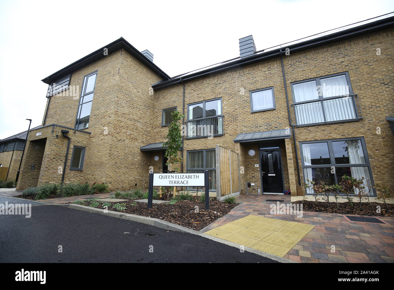 Allgemeine Ansicht der Entwicklung des neuen Gehäuses für Streitkräfte Veteranen und die Ex-Gemeinschaft, die Haig Gehäuse Vertrauen in London, London, eröffnete heute von Königin Elizabeth II., die zugeschnitten werden Unterkünfte für schwer Verletzten und behinderten Veteranen. Stockfoto