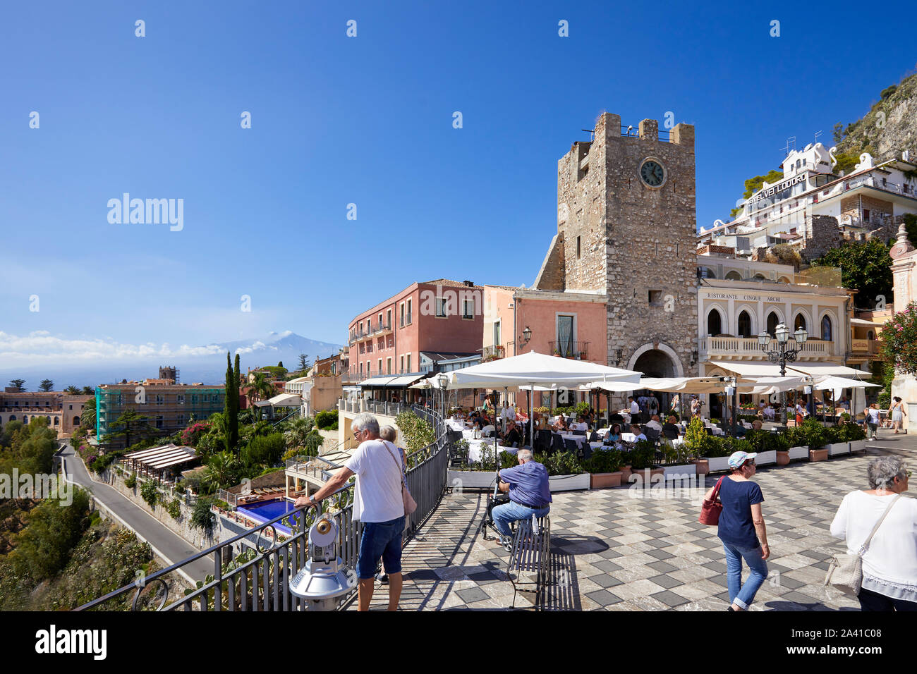 Taormina, Sizilien Stockfoto