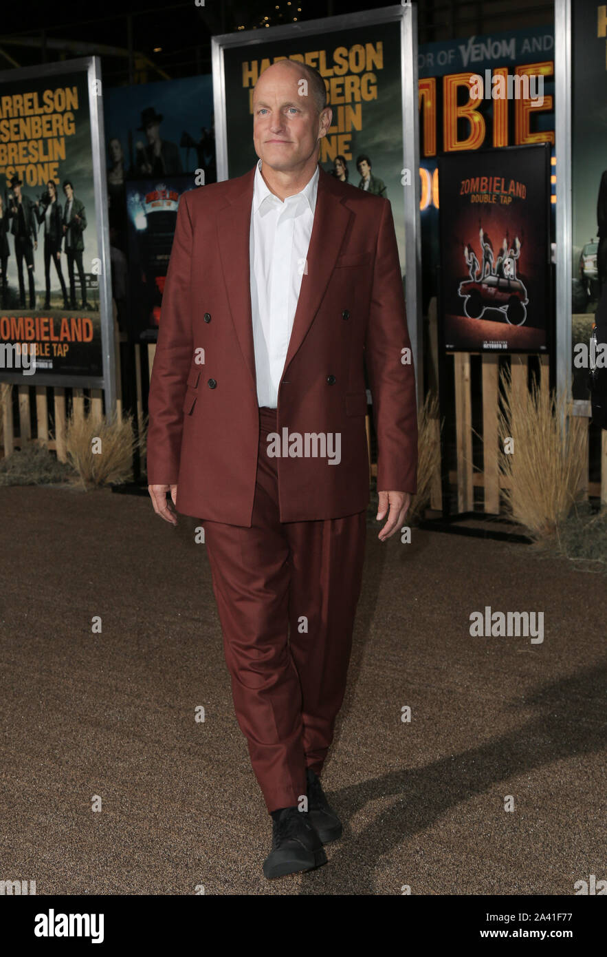10. Oktober 2019 - Westwood, Kalifornien - Woody Harrelson. Premiere von Sony Pictures'' Zombieland: Double Tap' im Regency Dorf statt. Foto: PMA/AdMedia/MediaPunch Stockfoto
