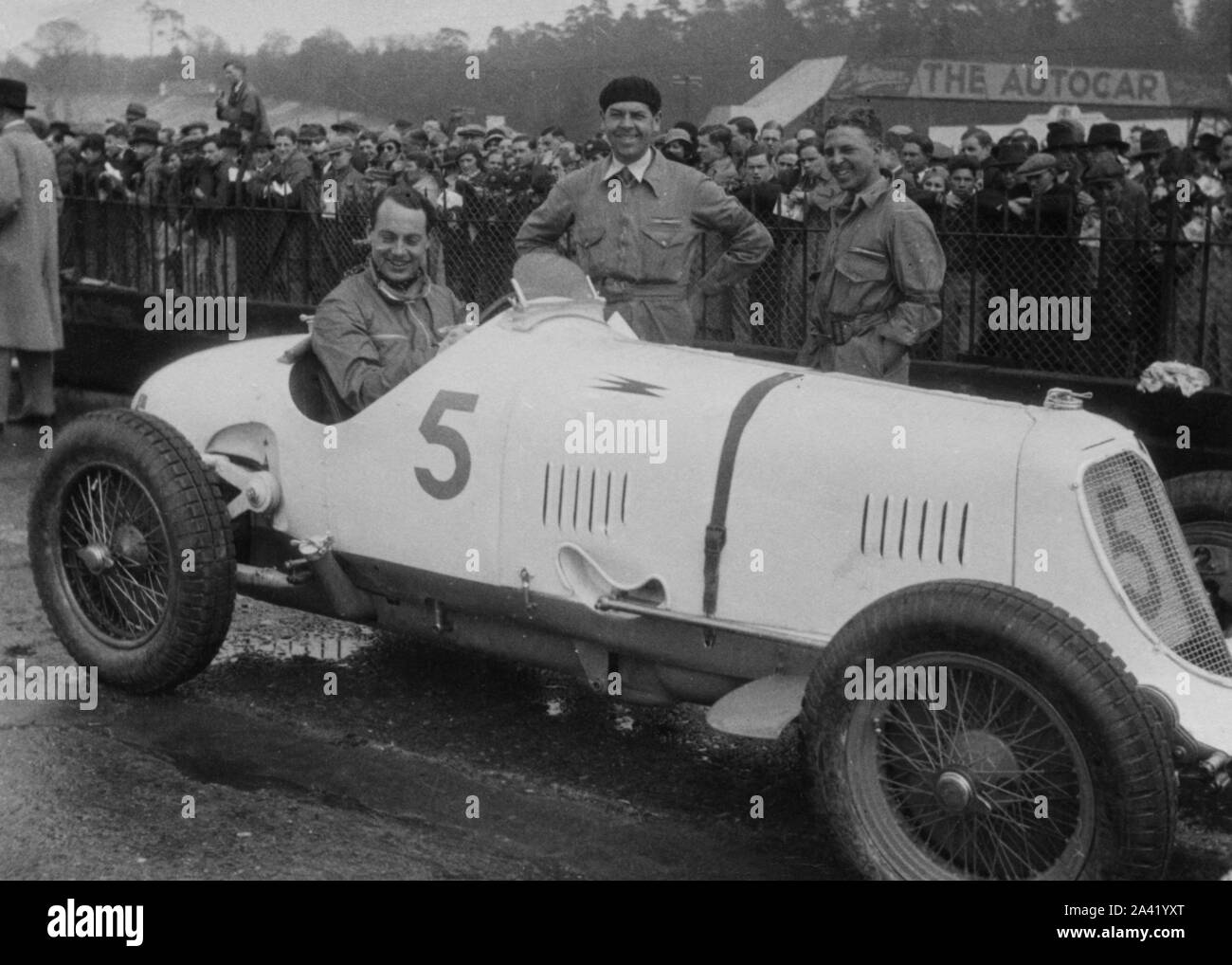 Maserati-Straight 8 CM 2.9, Whitney Straight Brooklands International Trophy 1934. Stockfoto