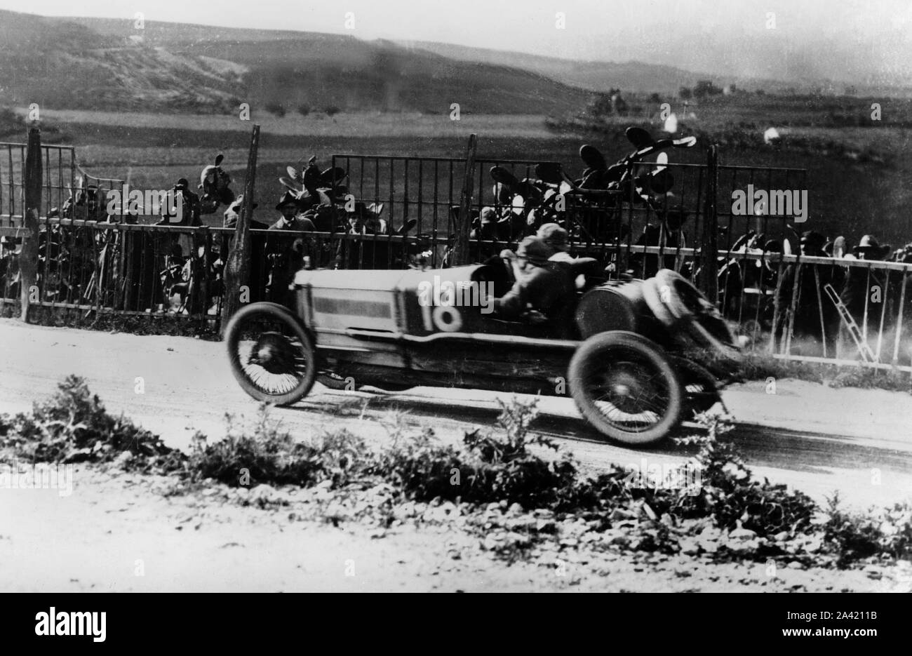 1922 Stimmzettel, Targa Florio angetrieben von Giulio Foresti. Stockfoto