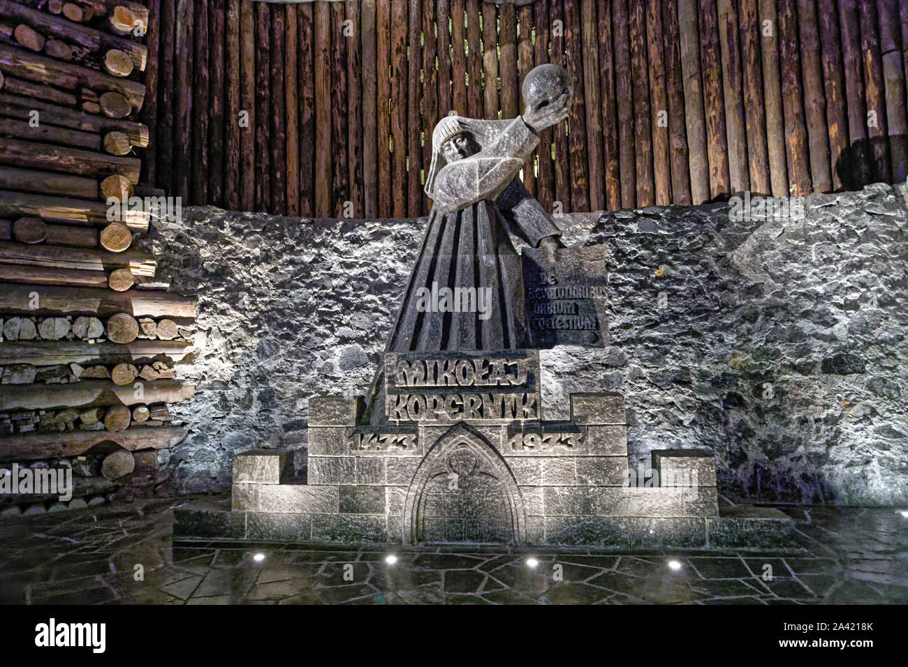 Wieliczka, Polen. 17 August, 2019. UNESCO-Weltkulturerbe Wieliczka Salzbergwerk in Wieliczka, in der Nähe von Krakau, Polen. Stockfoto