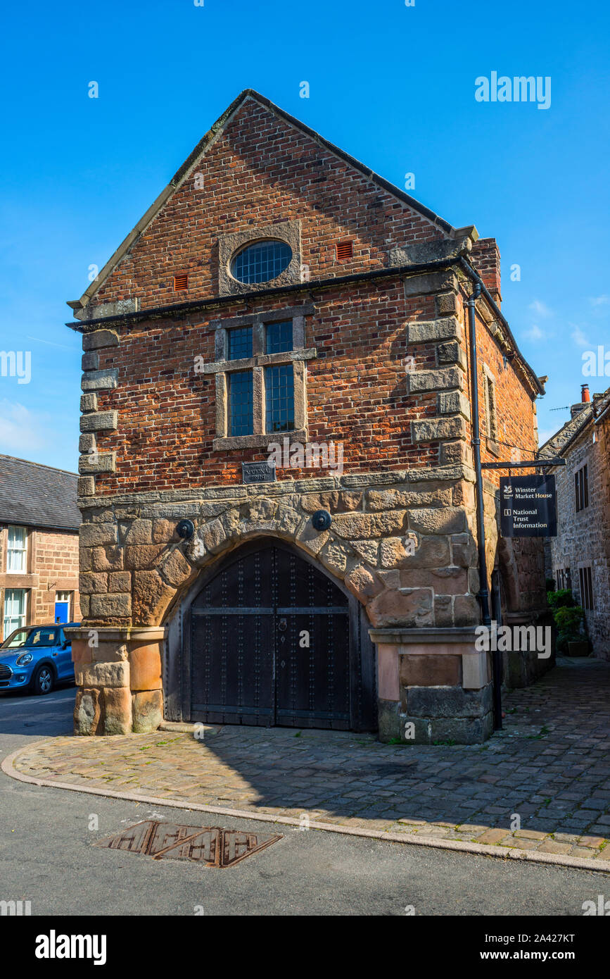 Winster Market House, 16. Jahrhundert, Winster, Derbyshire, Stockfoto