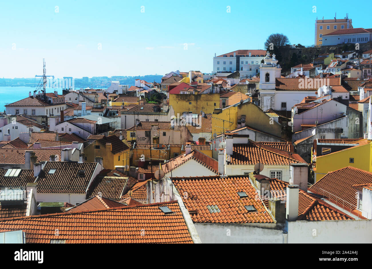 Blick auf Lissabon Portugal Stockfoto