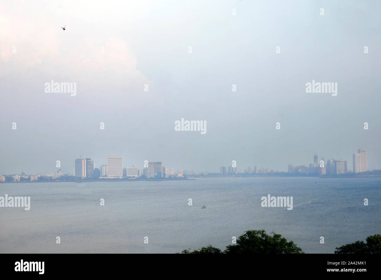 Blick auf Nariman Point, Mumbai, Maharashtra, Indien Stockfoto