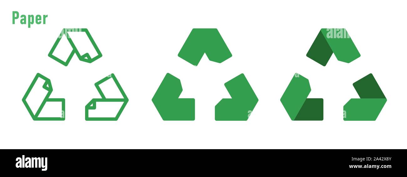 Aluminium Metall Dosen form Mobius Ring oder Recycling Stock Vektor