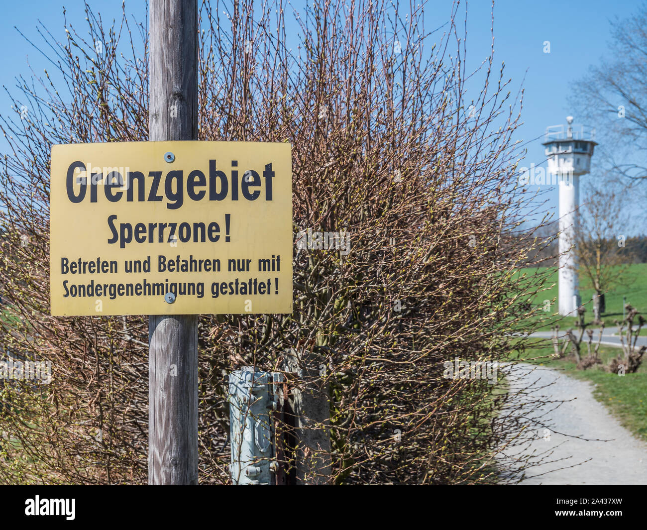 Deutsche Grenzgebiet Sperrgebiet der ehemaligen DDR Stockfoto