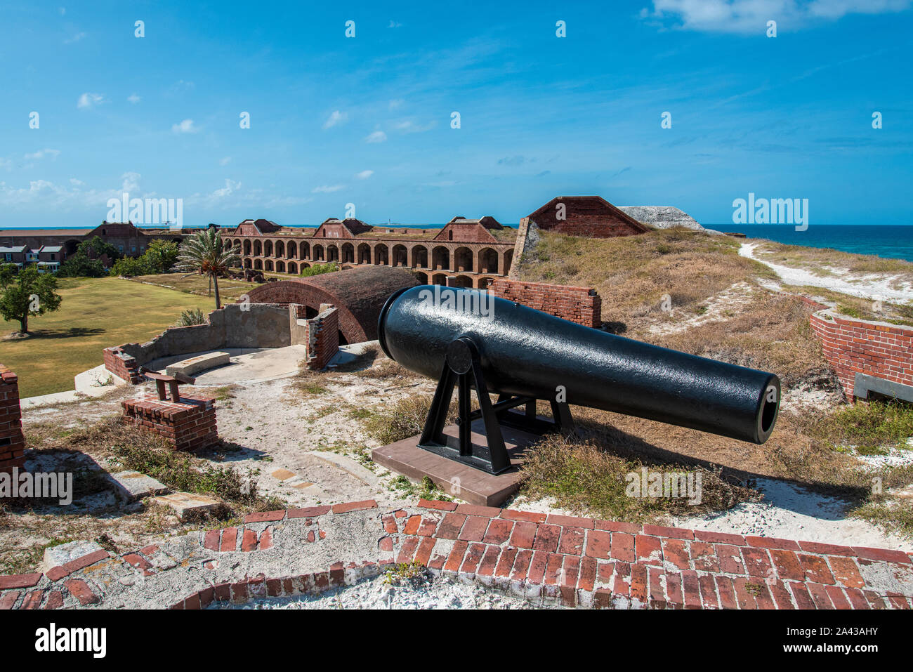 Cannon in Fort Jefferson, Dry Tortugas National Park, Florida/USA Stockfoto