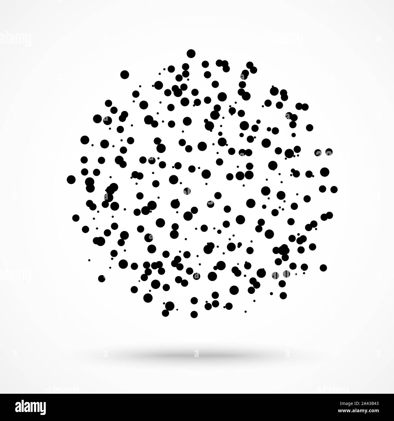 Abstrakte blot der Dots, Vektor, Abbildung Stock Vektor