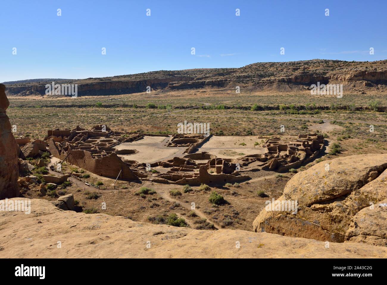 Pueblo Bonito (850-1250 s), Chaco Canyon, NM 190913 61400 Stockfoto