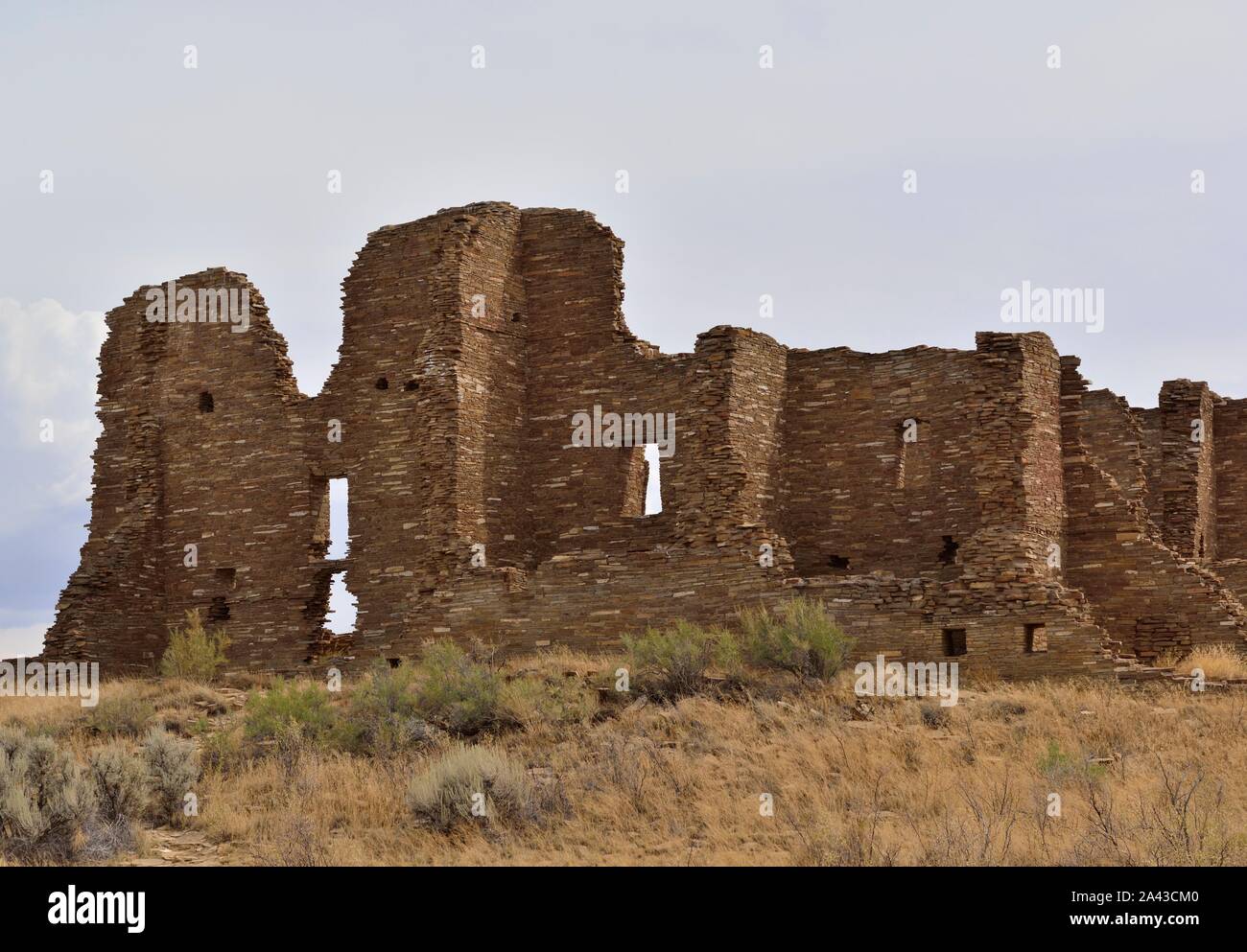 Pueblo Pintado (900-1250), 3 bis 4-stöckigen Großen Haus, Chaco Canyon, NM 190914 61462 Stockfoto