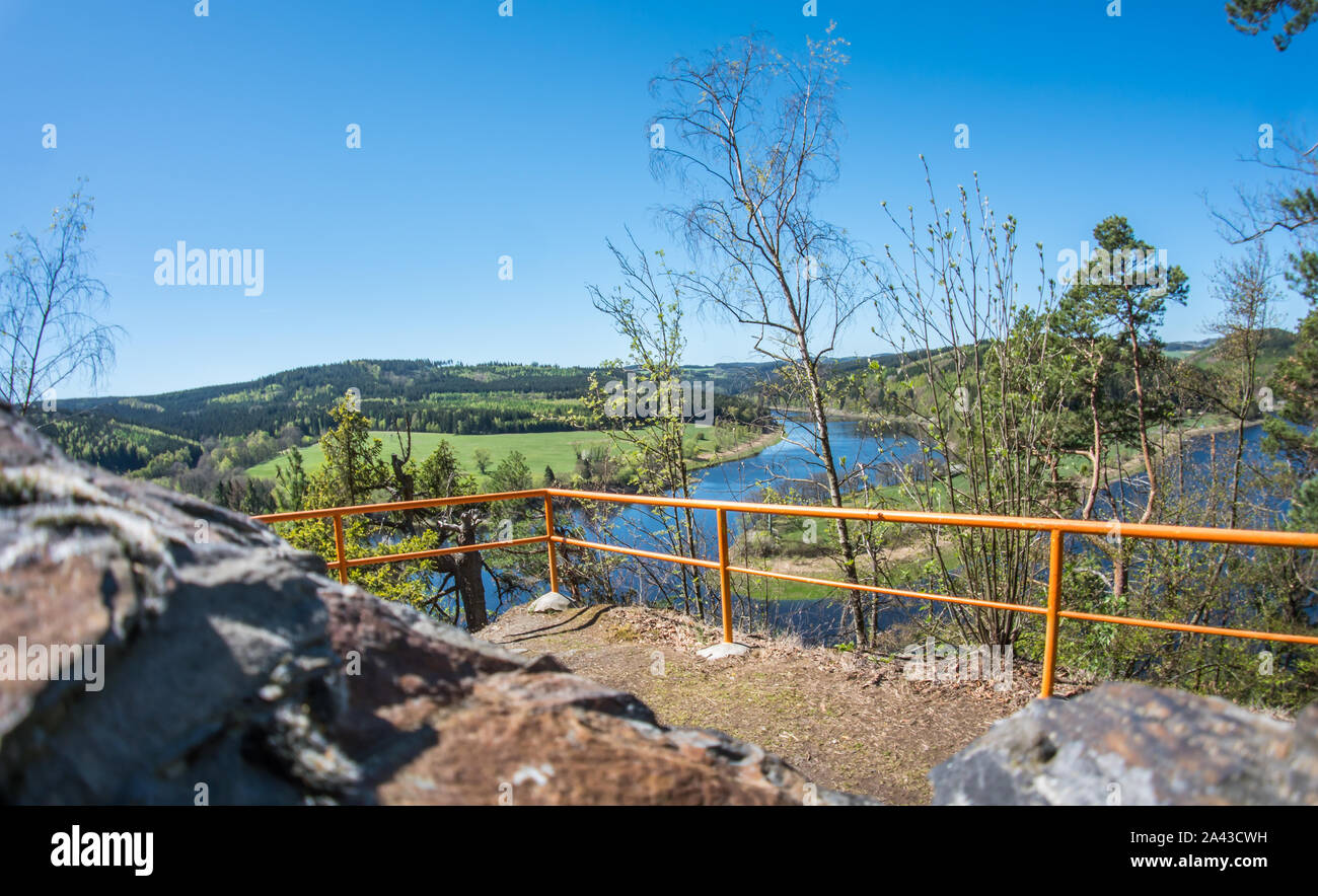 Fjordartige Saaletal in Thüringen Stockfoto