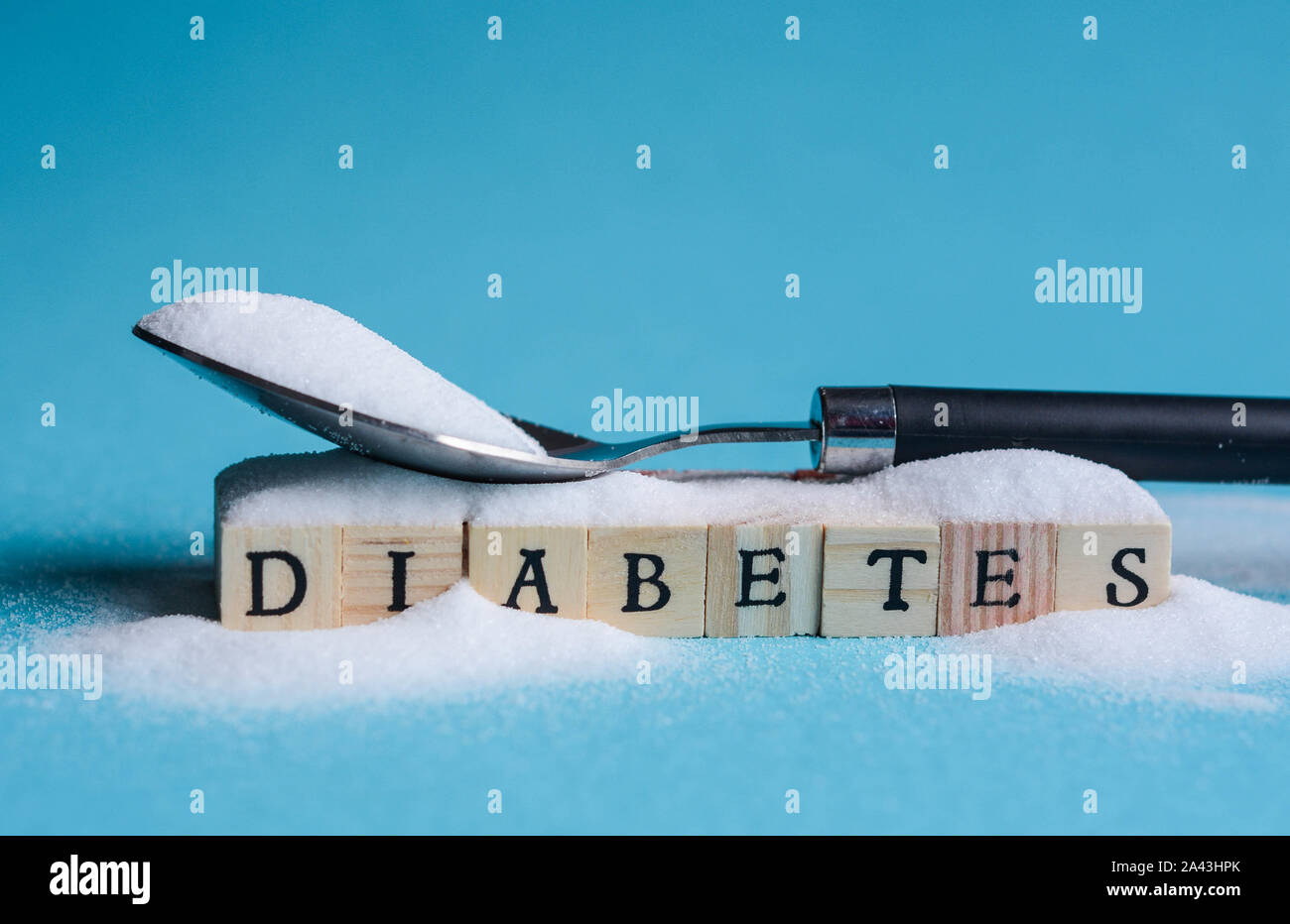 Kreative Darstellung von Diabetes Konzept Stockfoto