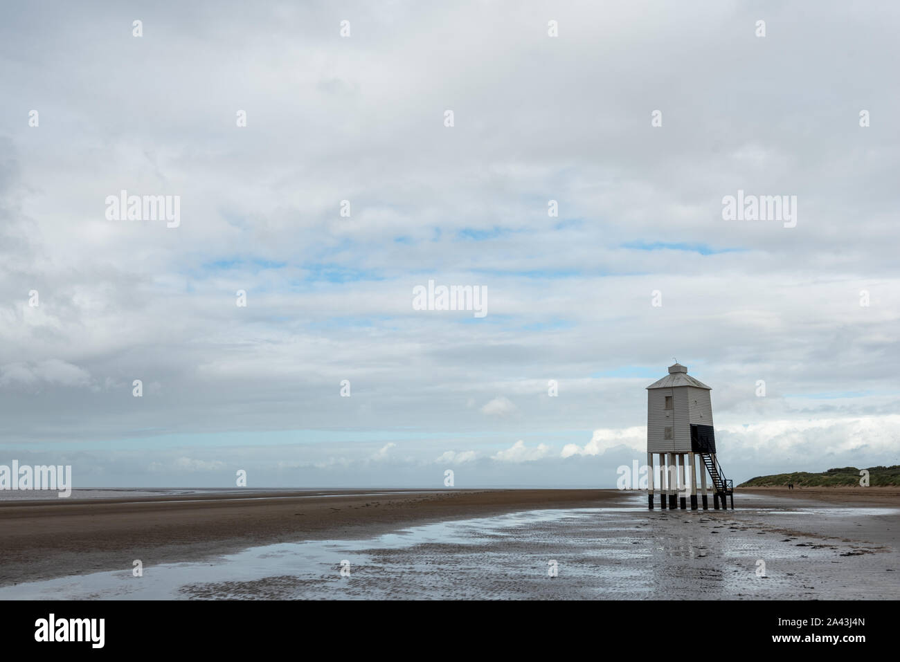Niedrige Leuchtturm, der Leuchtturm auf Beinen, Burnham-on-Sea Stockfoto