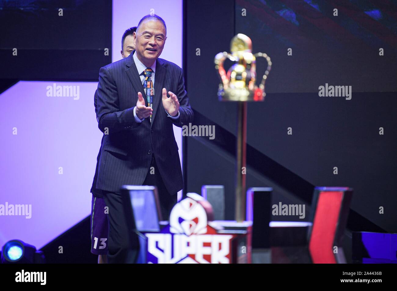 Zhang Weiping, ein Basketball Kommentator, besucht die Preisverleihung des  Super 3 von Super Penguin Liga 2019, eine Vielzahl von Tencent, ein Ch  gefördert Stockfotografie - Alamy