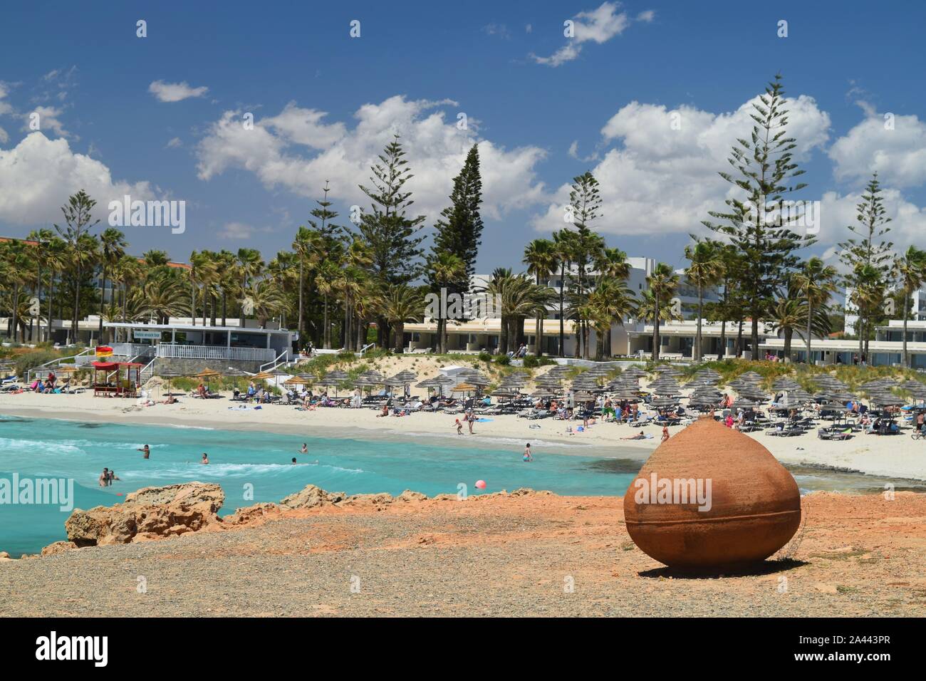 Ayia napa, Zypern, Nissi Beach, Agia Napa Stockfoto