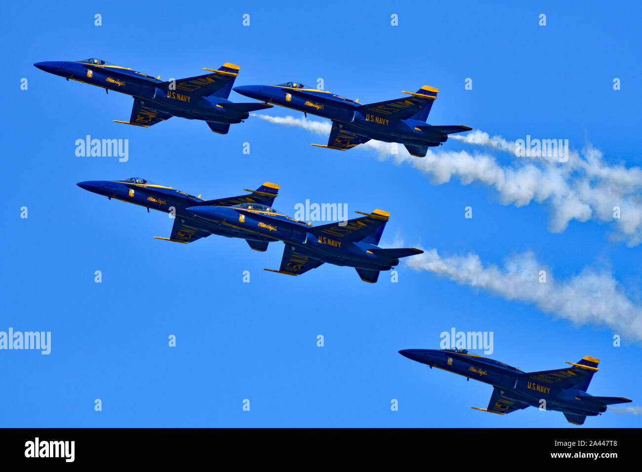 Der Blaue Engel Air Show in San Francisco, USA Stockfoto