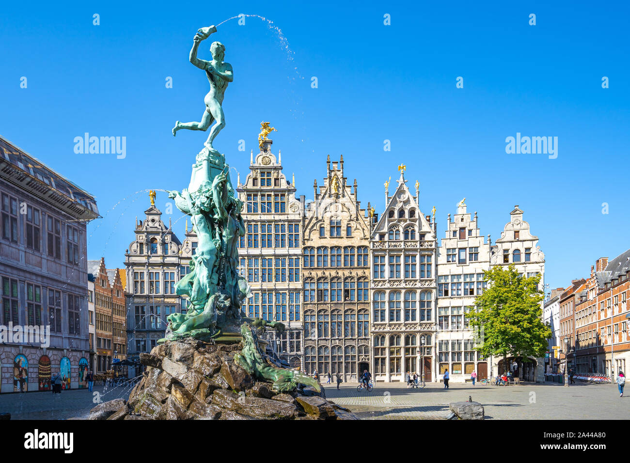 Der Grote Markt in Antwerpen in Belgien. Stockfoto