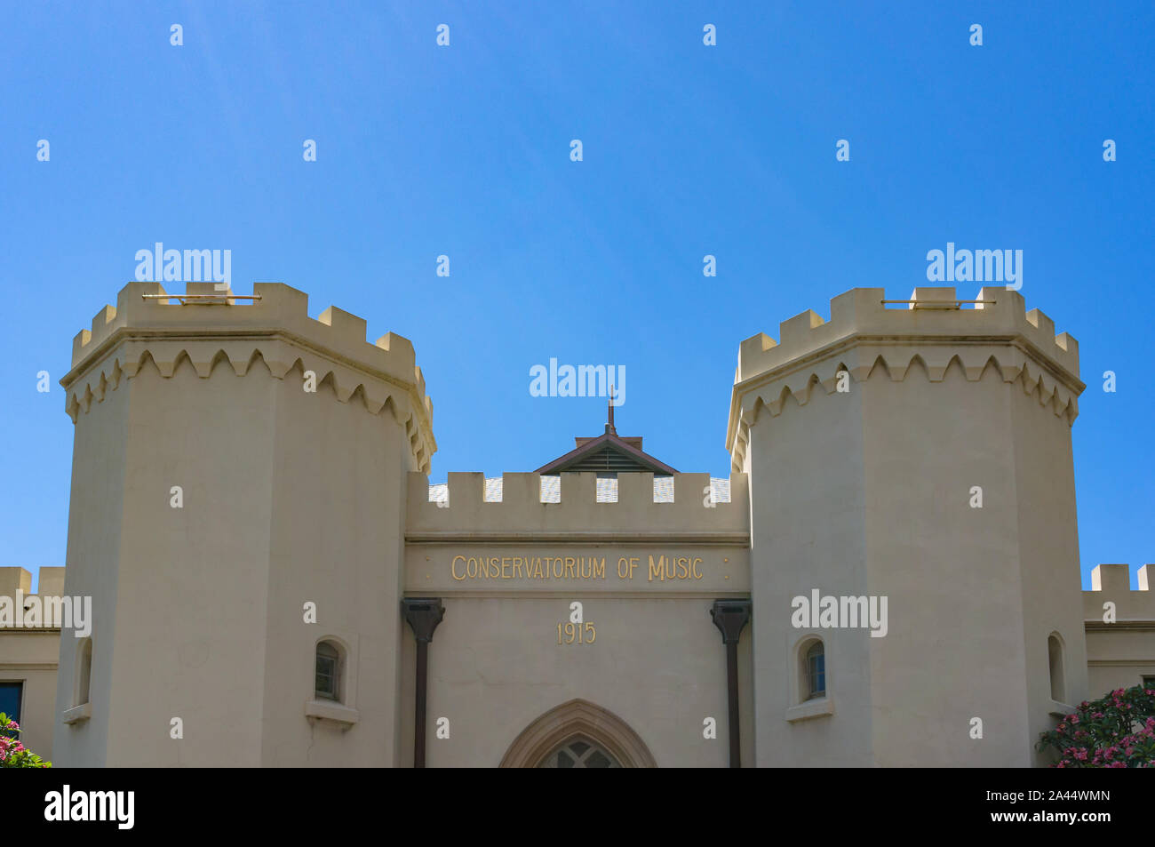 Sydney, Australien - 24. November 2016: Bau von Sydney Conservatorium der Musik gegen den blauen Himmel im Hintergrund Stockfoto