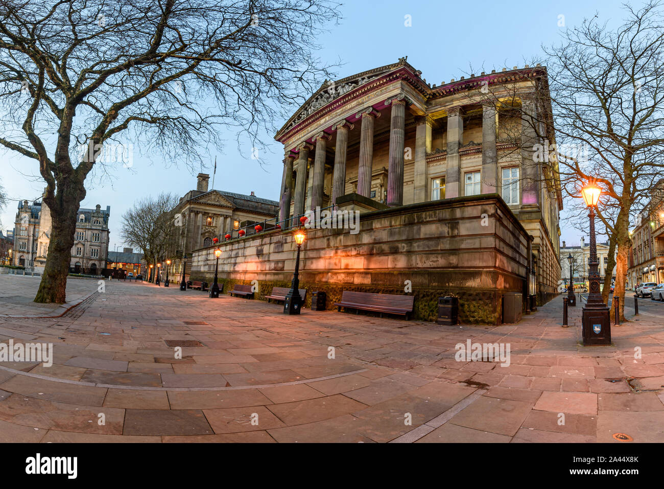 Harris Museum ist in der Stadt von Preston, Lancashire entfernt Stockfoto