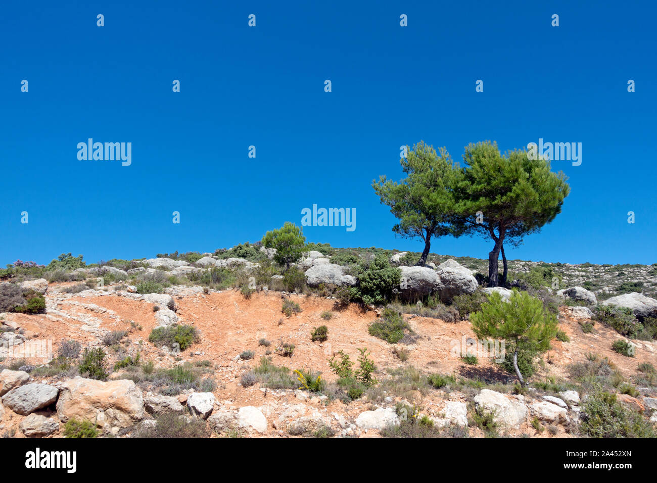 Berge der nördlichen Costa Blanca, Spanien Stockfoto