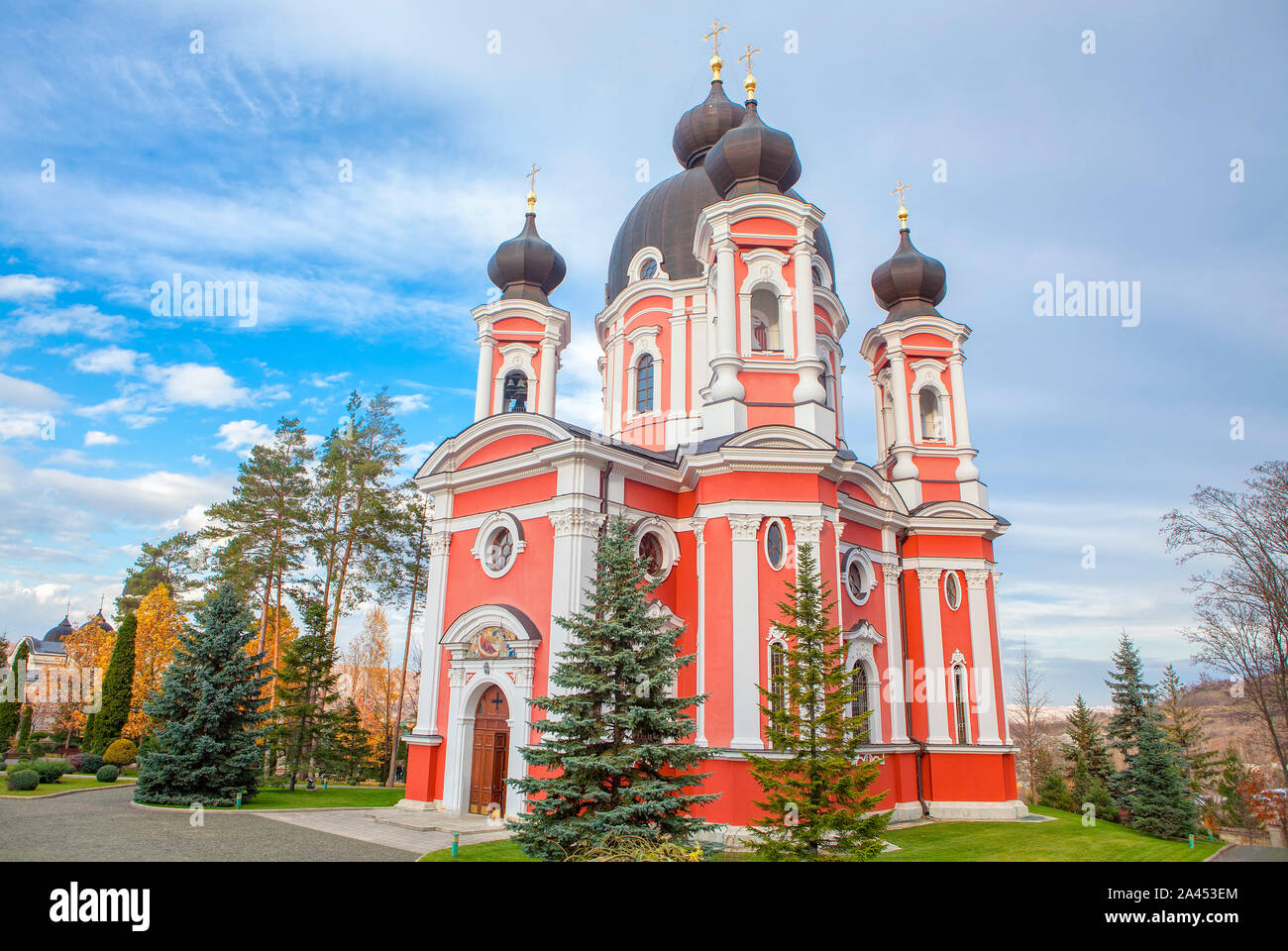 Berühmte Kloster aus der Republik Moldau in Dorf Curchi Stockfoto