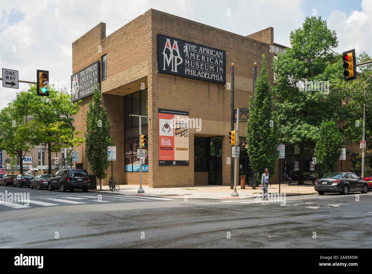 African American Museum, das erste Museum in den USA auf Afrikanische Amerikanische Geschichte und Kultur gewidmet, Arch Street, Philadelphia, PA, USA Stockfoto