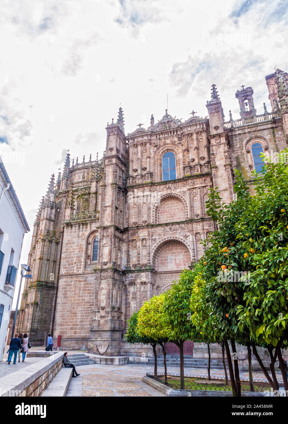 Catedral Nueva de Plasencia. Cáceres. Der Extremadura. España. Stockfoto