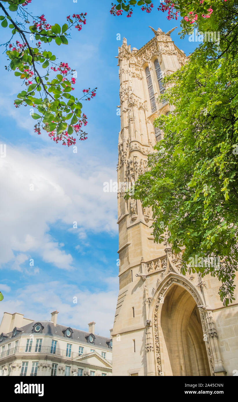 Saint-Jacques Tower, Tour Saint-Jacques Stockfoto