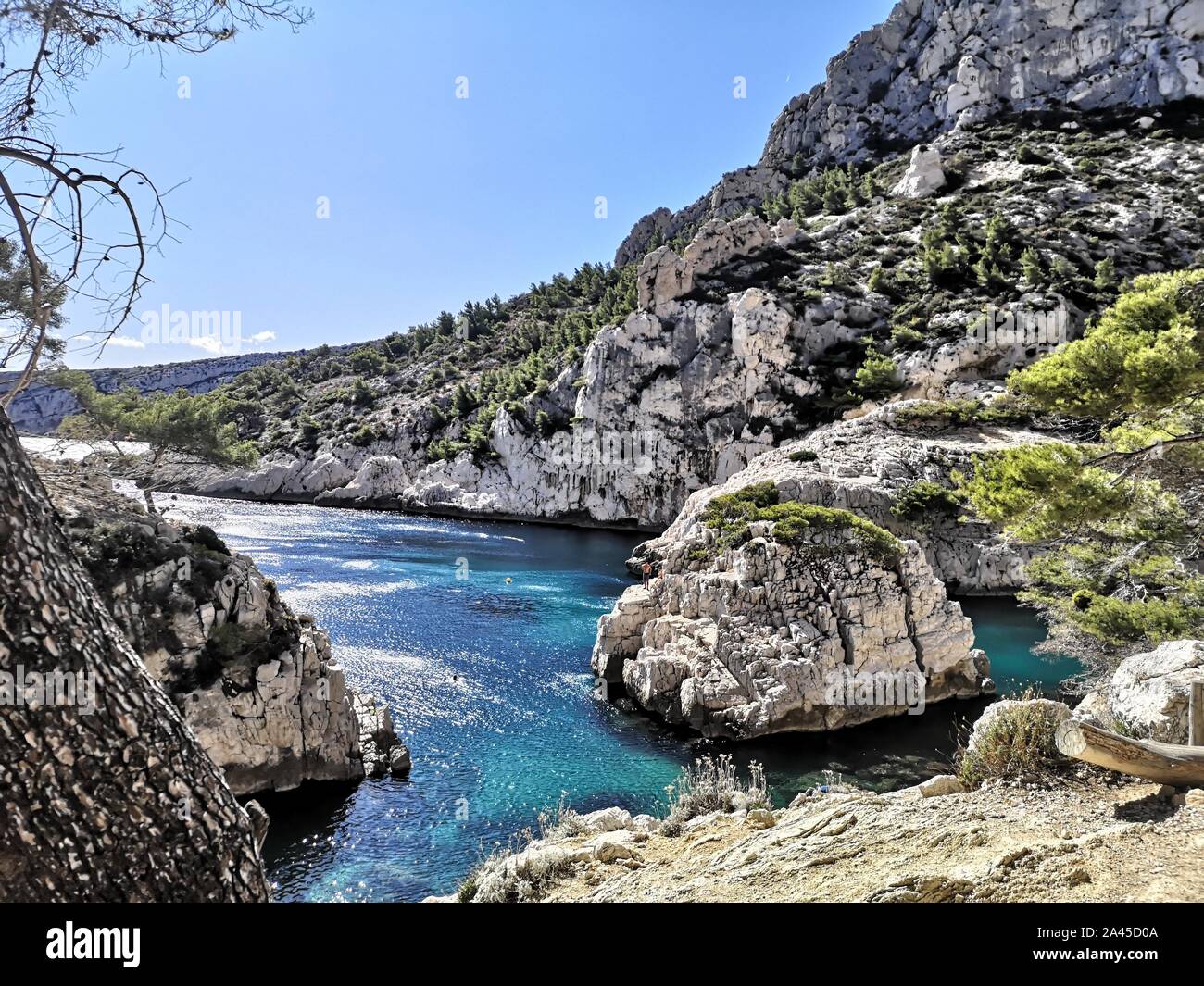 Nationalpark Calanques in Marseille, Frankreich Stockfoto