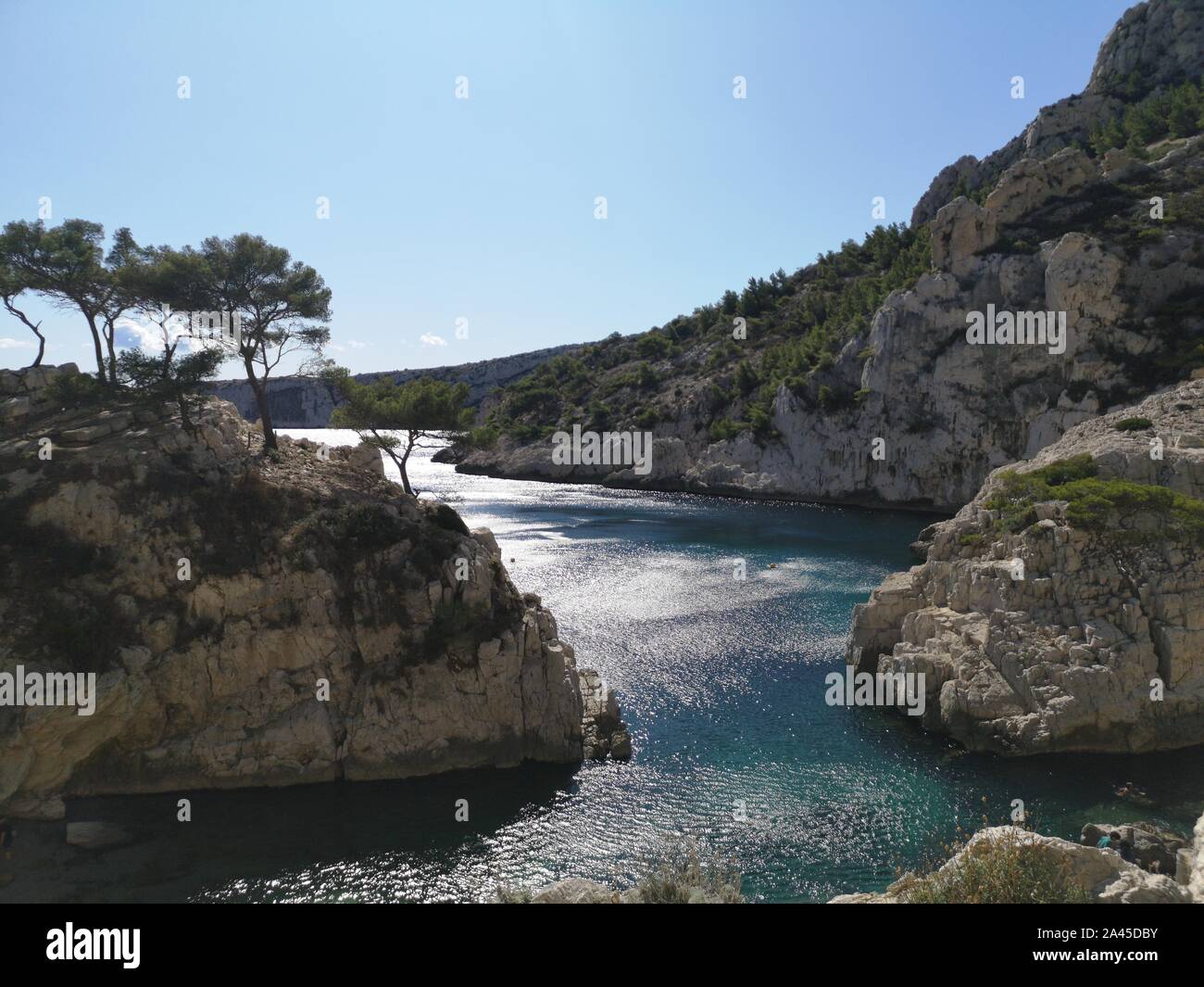 Nationalpark Calanques in Marseille, Frankreich Stockfoto