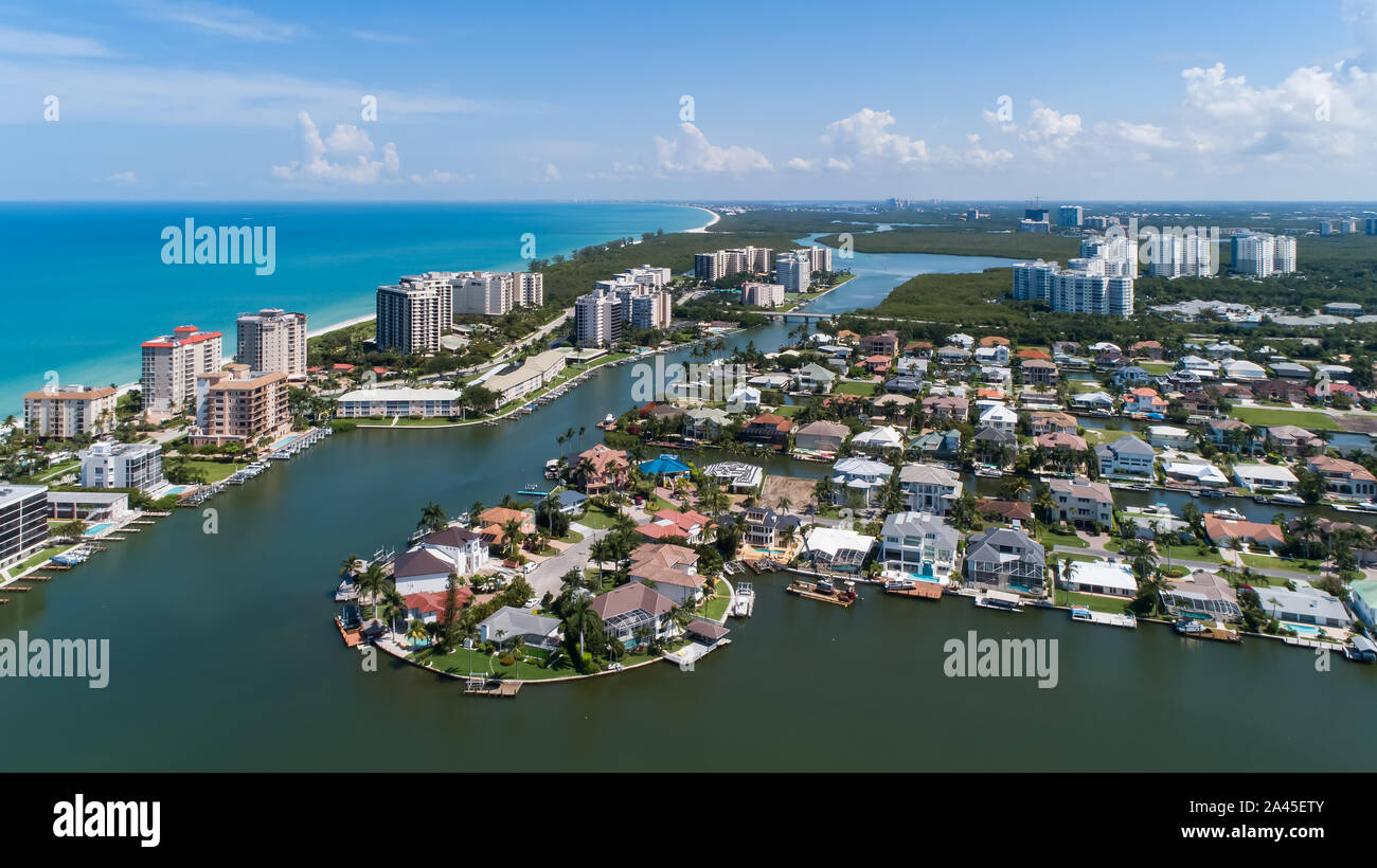 Vanderbilt Beach Naples Park von Southwest Florida an der Golfküste in der Nähe von Fort Myers und Marco Island Stockfoto