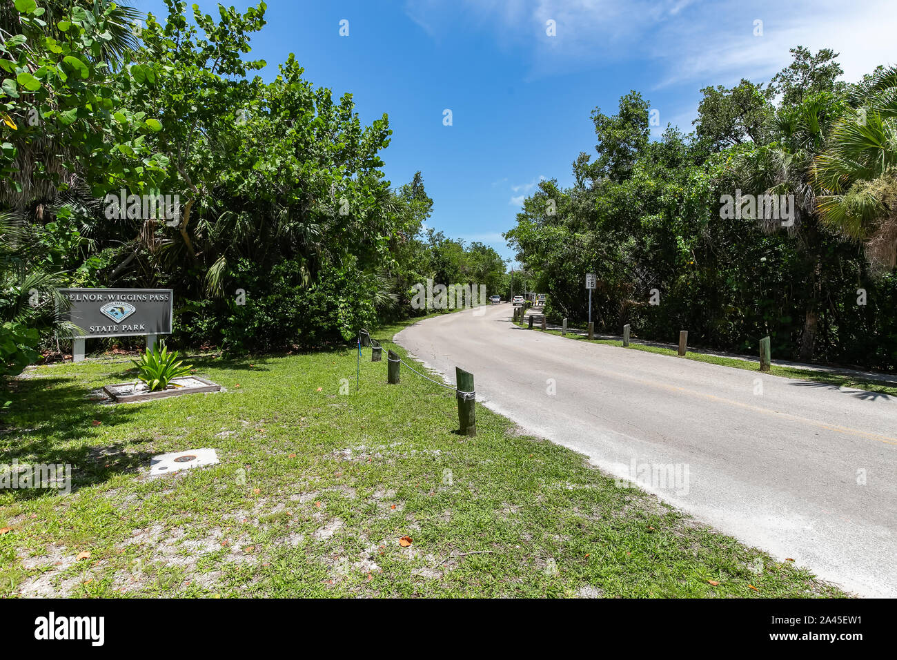 Naples Park von Southwest Florida in der Nähe von Wiggins Pass und Fort Myers, Bonita Springs Stockfoto